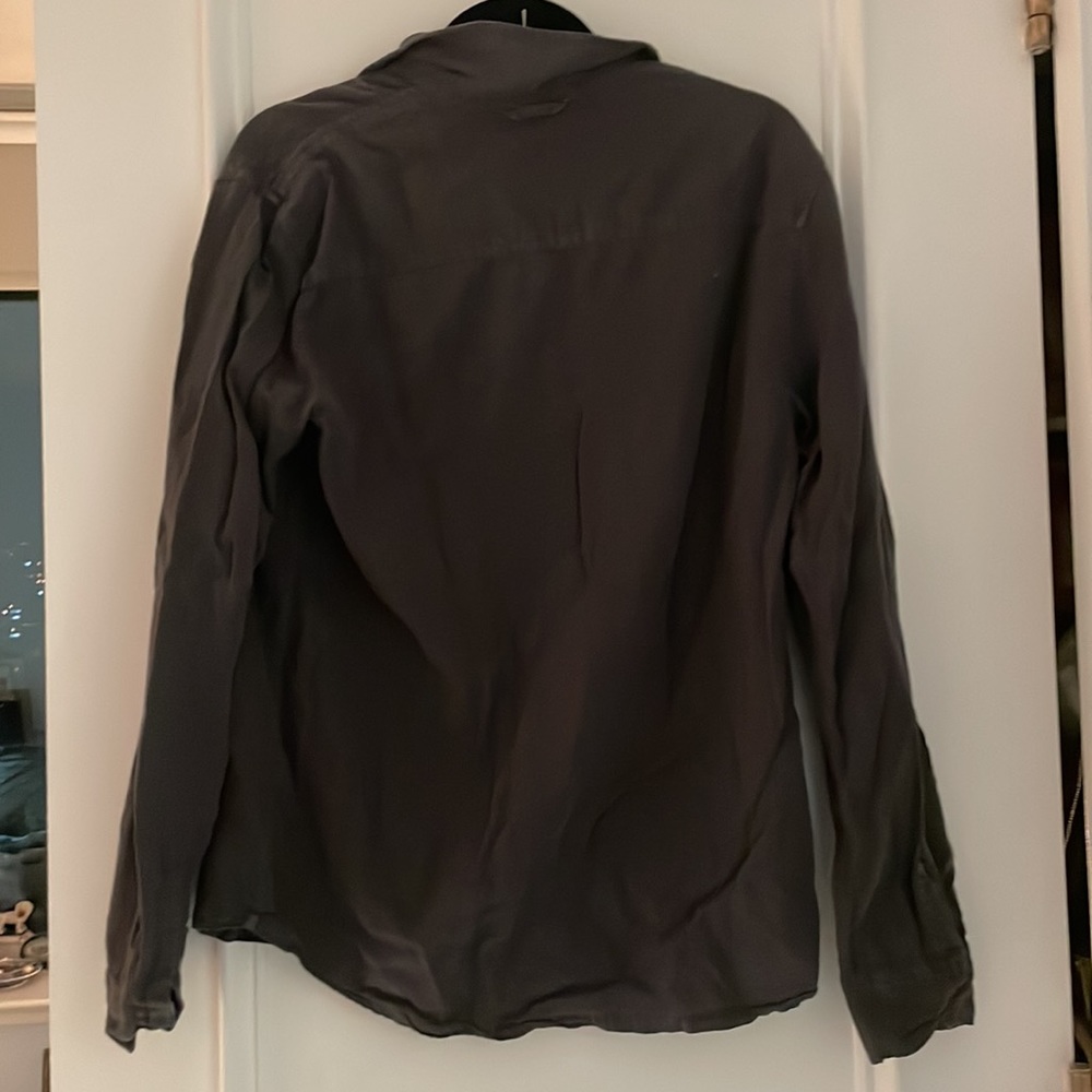 James Perse Grey Button Down - image 4